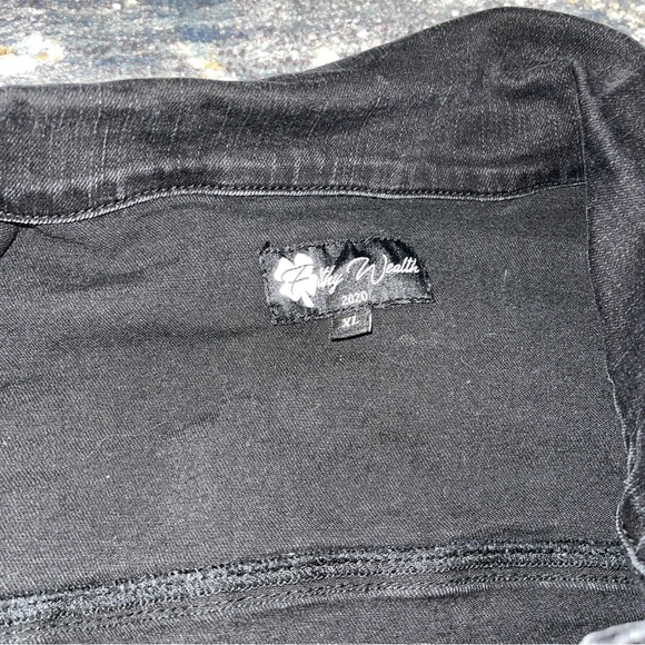 Filthy Wealth Dual-Color Jean Jacket XL Mens - Picture 2 of 2